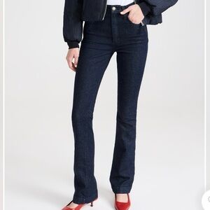 Favorite Daughter Size 27 Valentina Shortie Bootcut Jeans in Obsidian Black